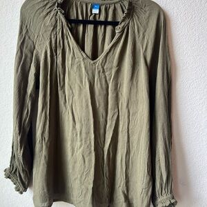 Old Navy Olive Blouse for Women